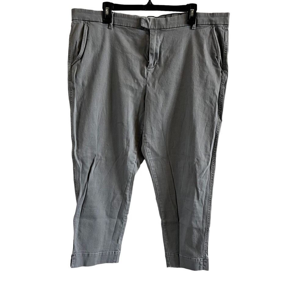 Gap slim crop pants gray size 20